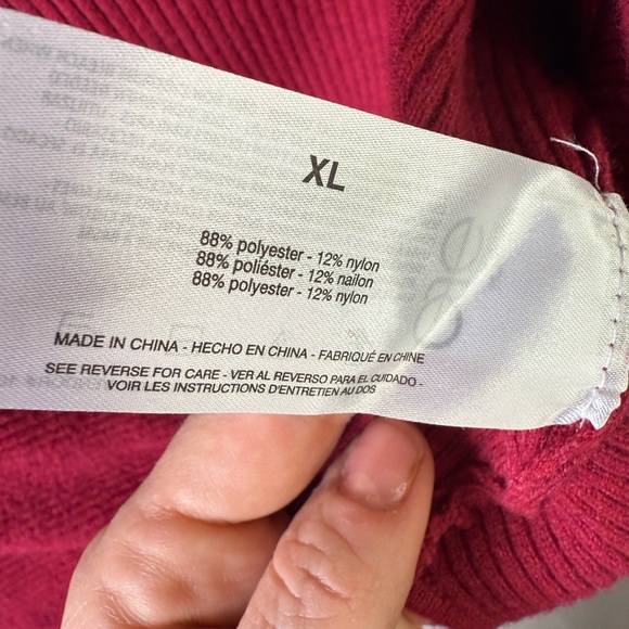 Sam Edelman Raspberry Red Knit Sweater - Picture 5 of 5